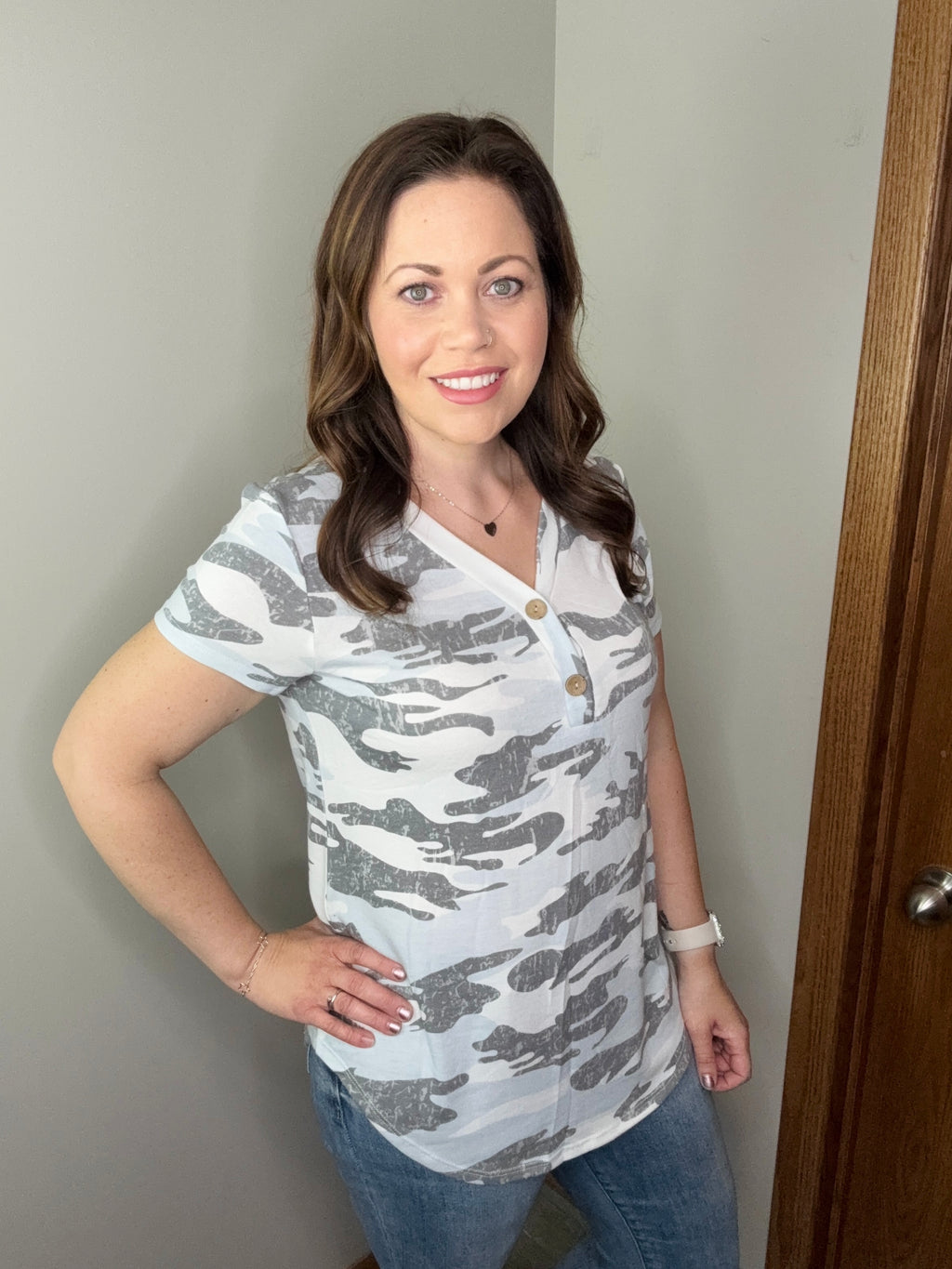 Everyone’s Looking Camo Top FINAL SALE