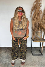 Load image into Gallery viewer, {Pre-Order} Brogan Camo Barrel Jeans
