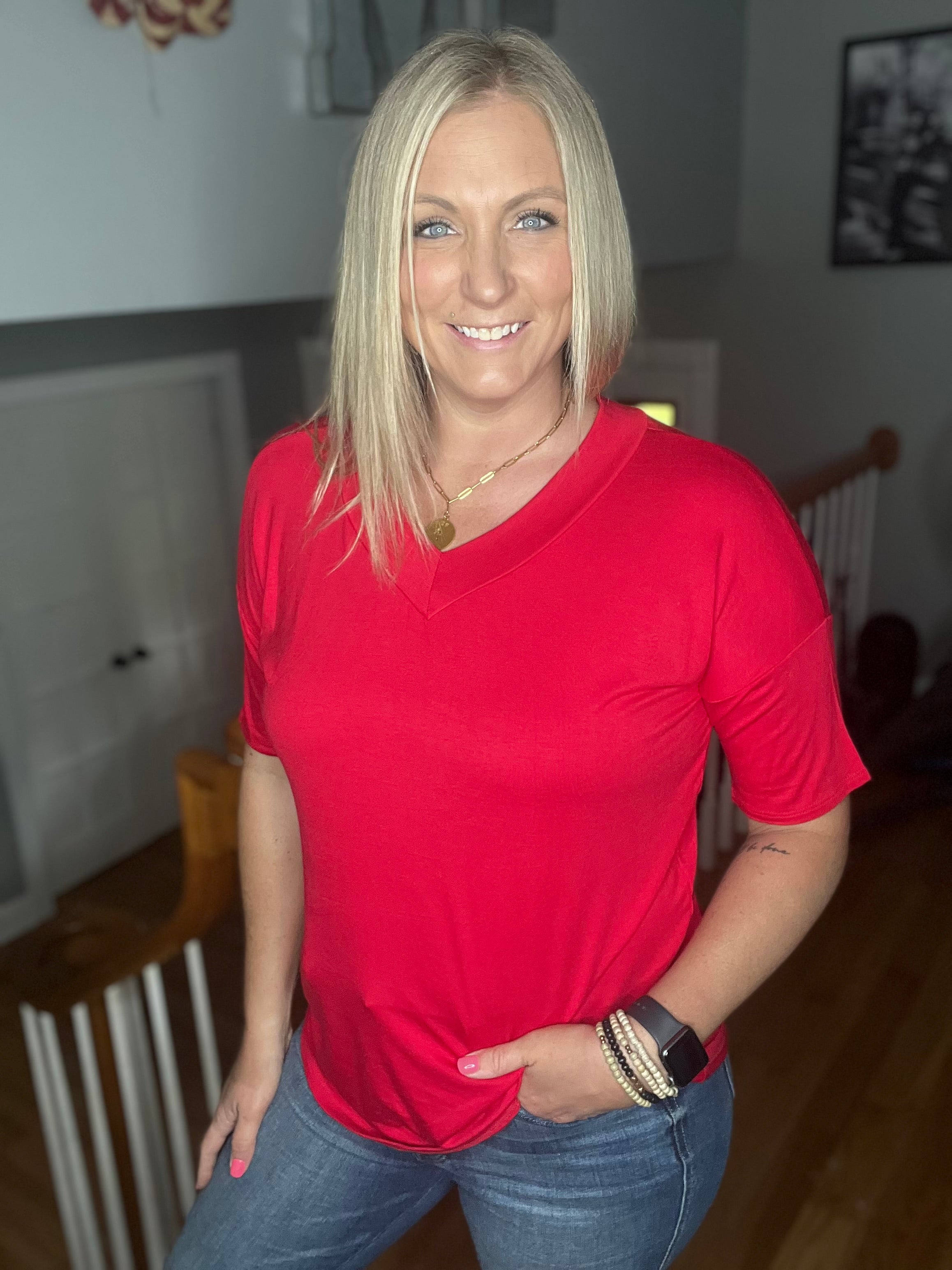 Remember Me Top In Red FINAL SALE