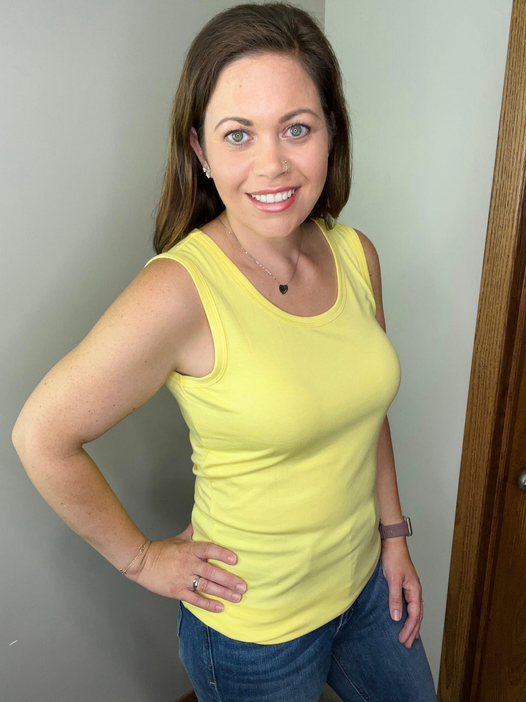 **Ava Tank- Yellow  FINAL SALE