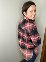 Load image into Gallery viewer, Pair This Flannel In Black/Rust
