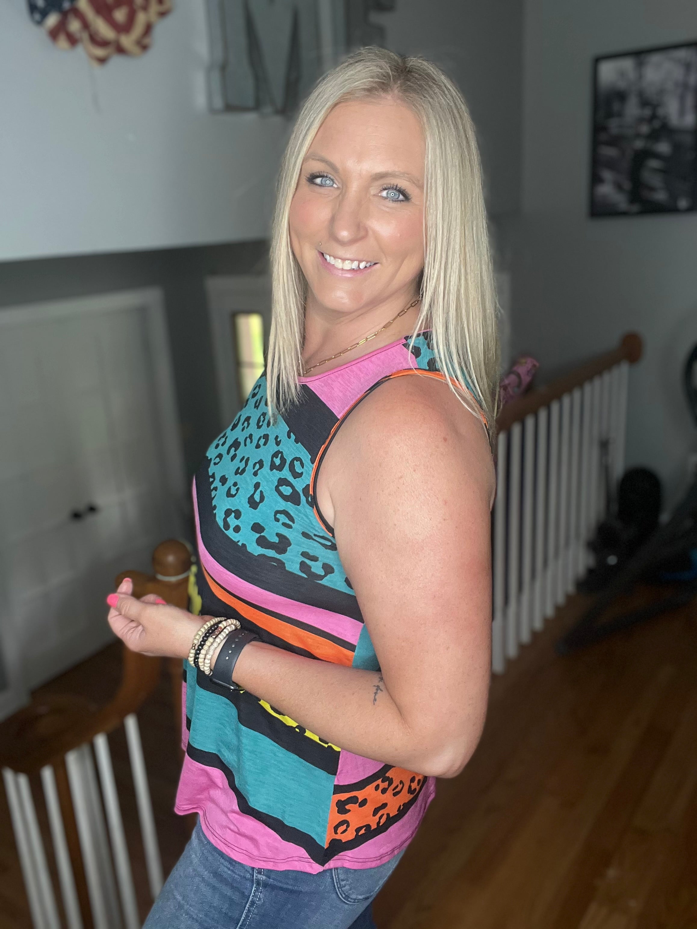 Wild Stripes Tank FINAL SALE