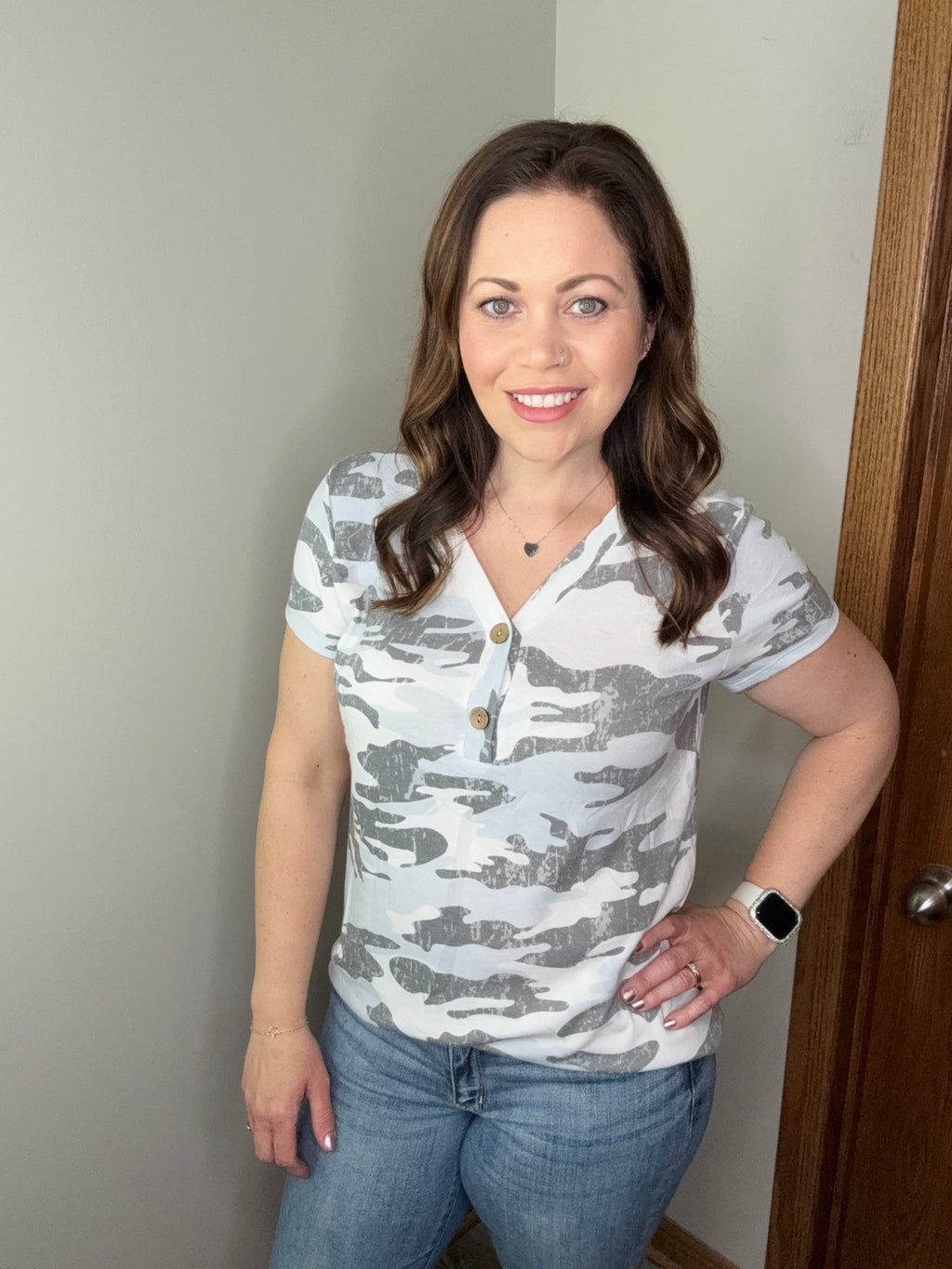 Everyone’s Looking Camo Top FINAL SALE