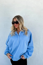 Load image into Gallery viewer, {Pre-Order} Laid Back Snap Button Pullover *HALF PAYMENT DUE NOW, HALF DUE ON ARRIVAL*
