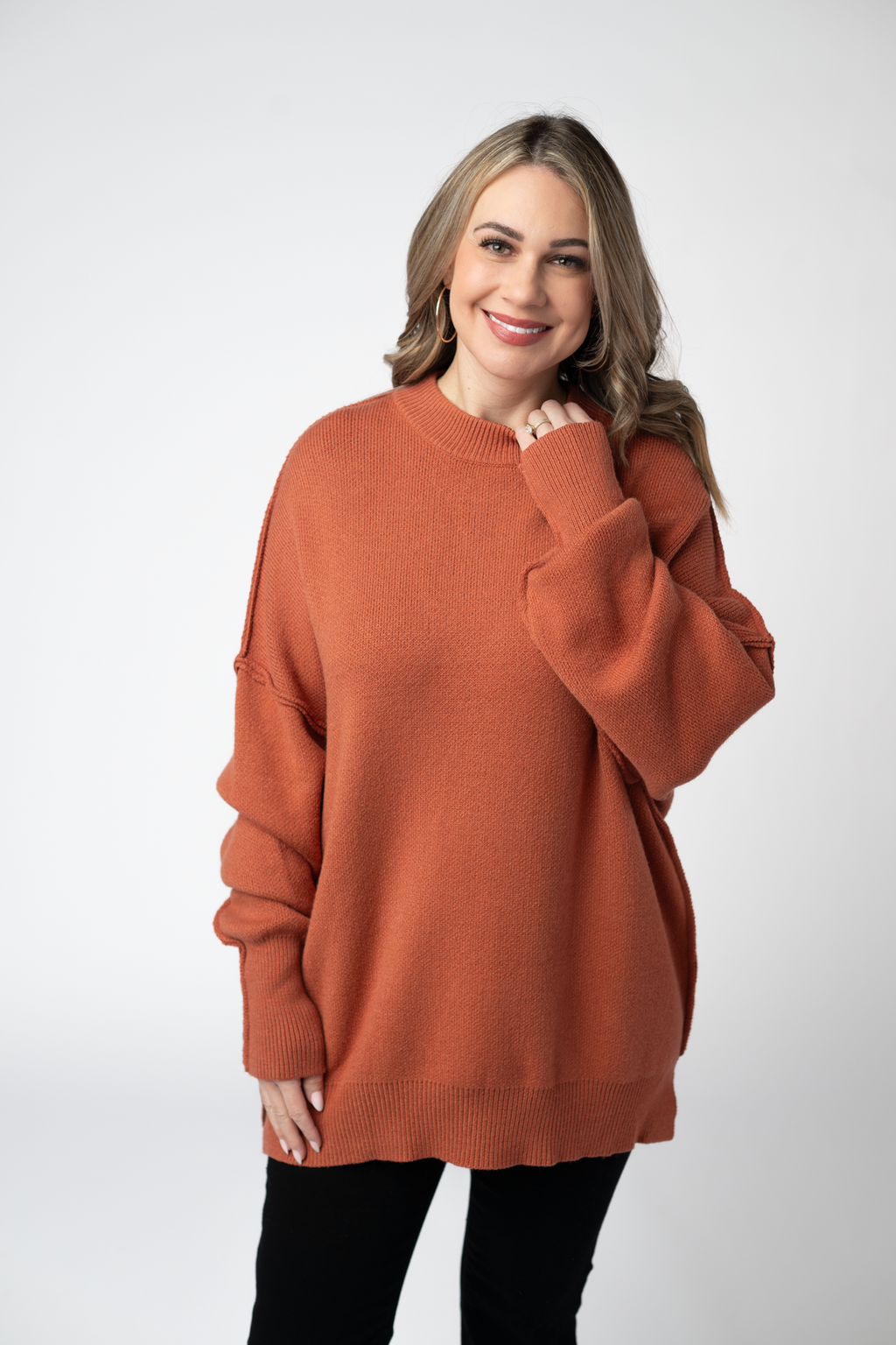 Aurora Cozy Sweater - Pumpkin Spice