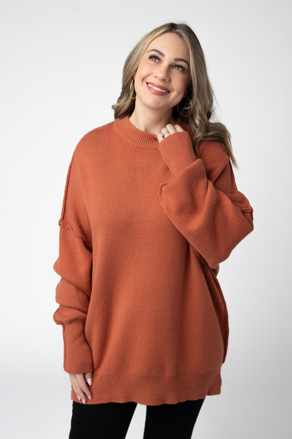 Aurora Cozy Sweater - Pumpkin Spice