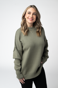 Aurora Cozy Sweater - Light Olive