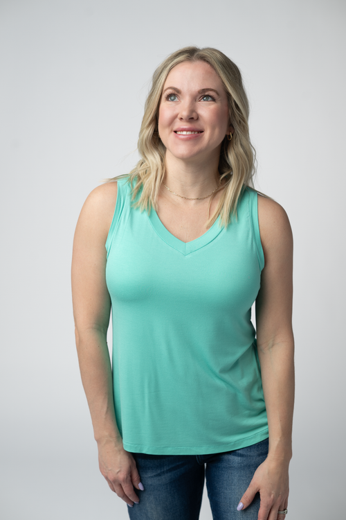 Noelle Tank - Turquoise