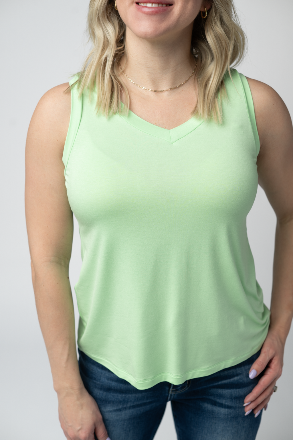 Noelle Tank - Lime