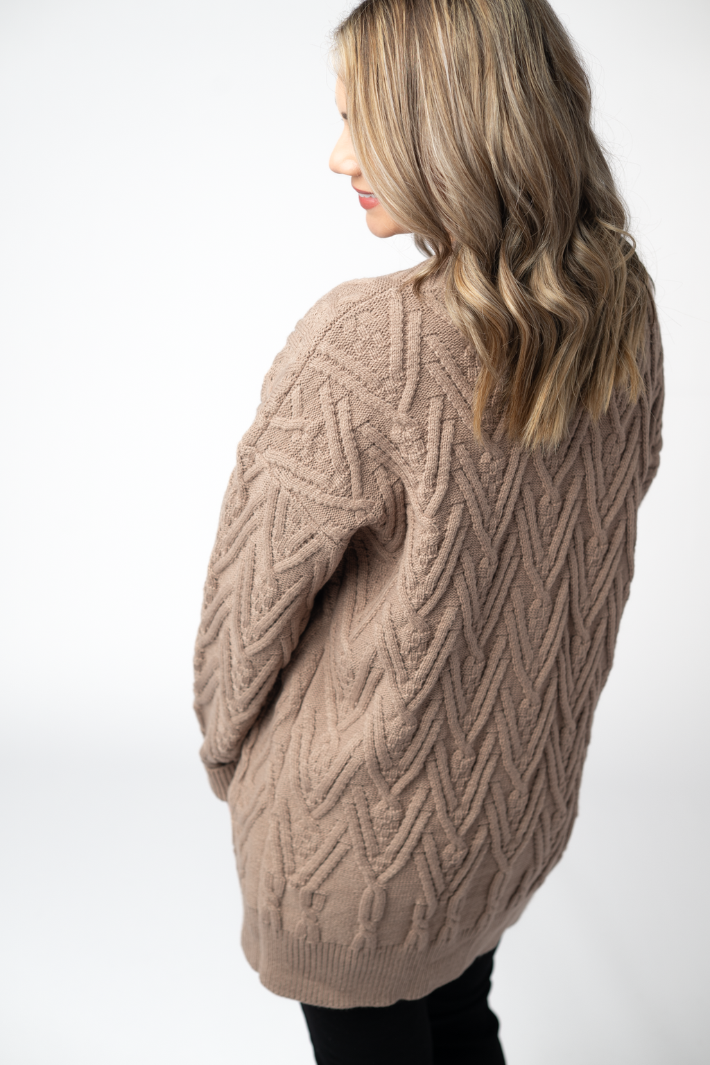 Brooks Button Sweater Cardigan - Mocha