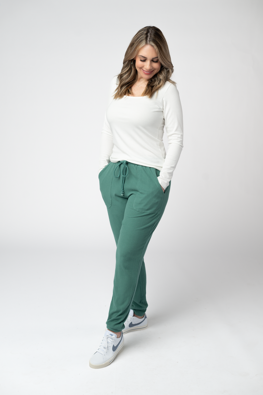 Corrine Joggers - Fern