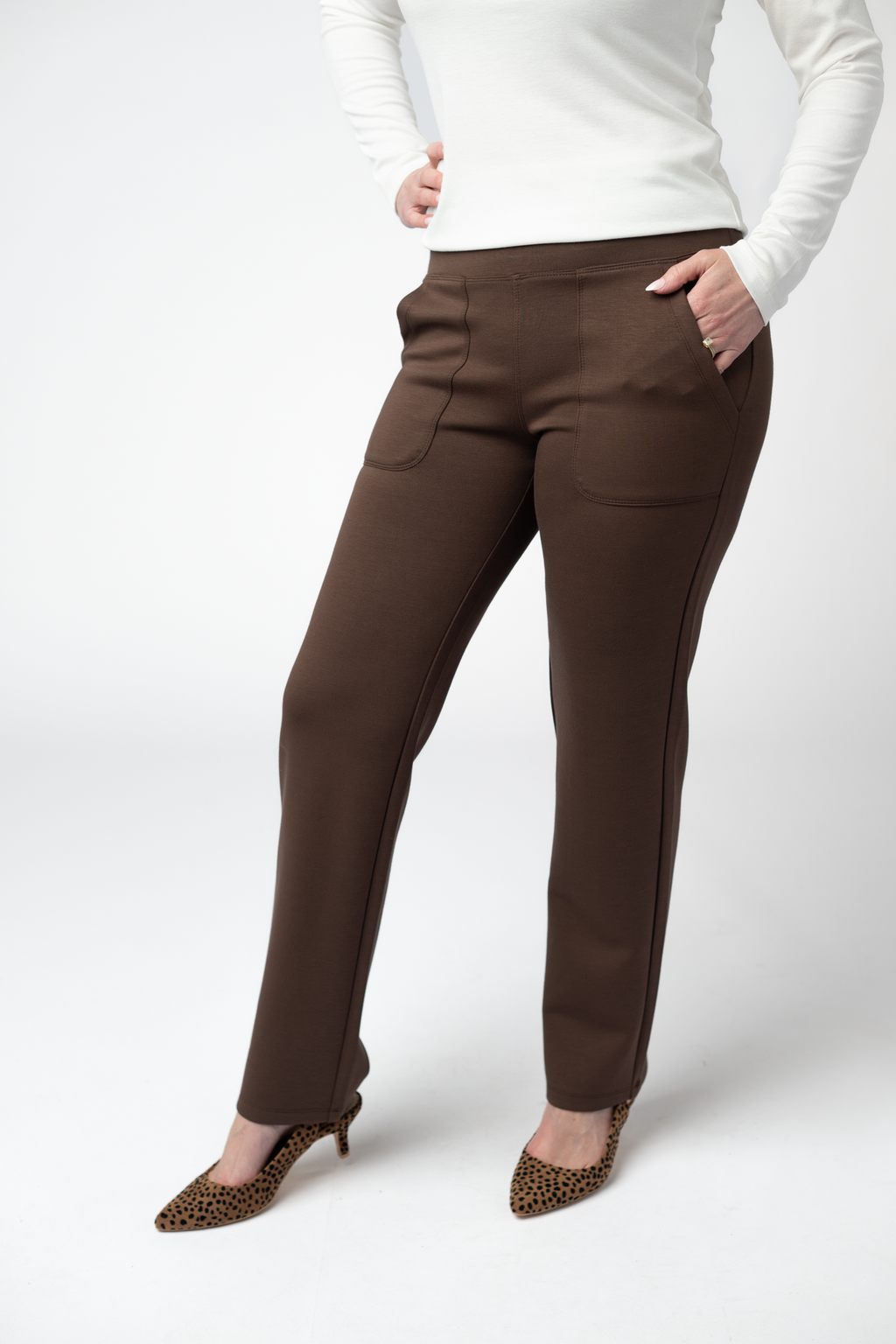 Luxe Ankle Bottoms- Brown