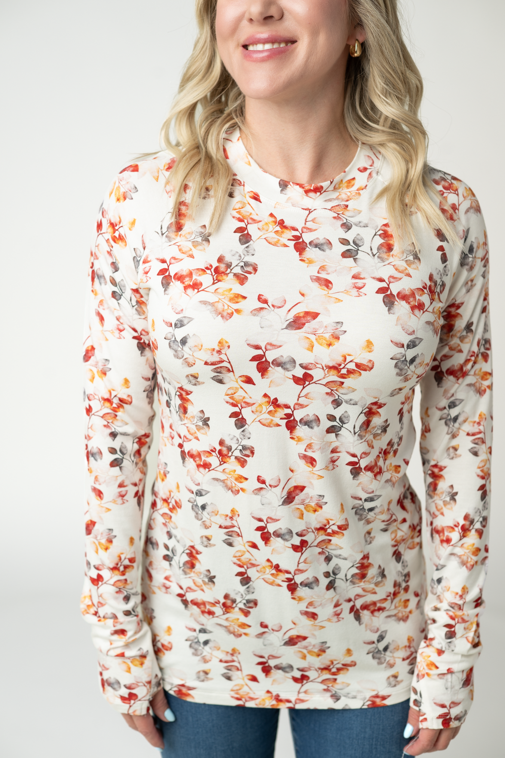 Blair Long Sleeve Top - Autumn Watercolor