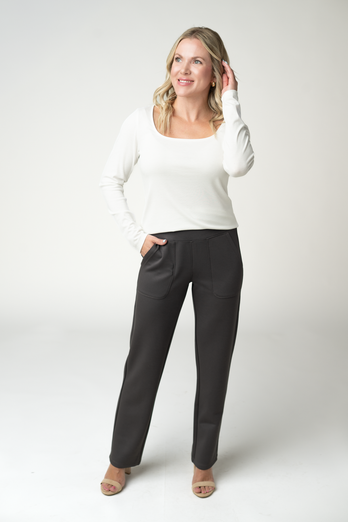 Luxe Ankle Bottoms- Charcoal