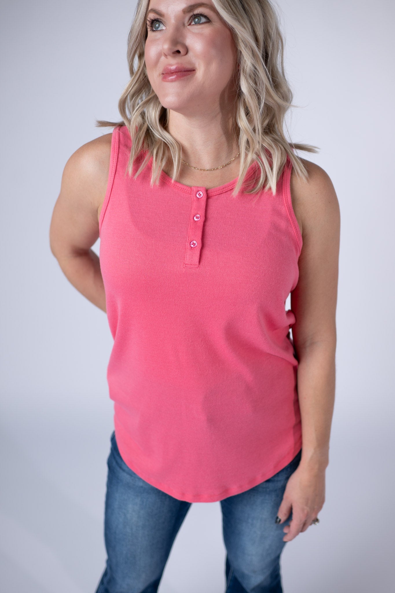 Alison Henley Tank - Sun Kissed Coral