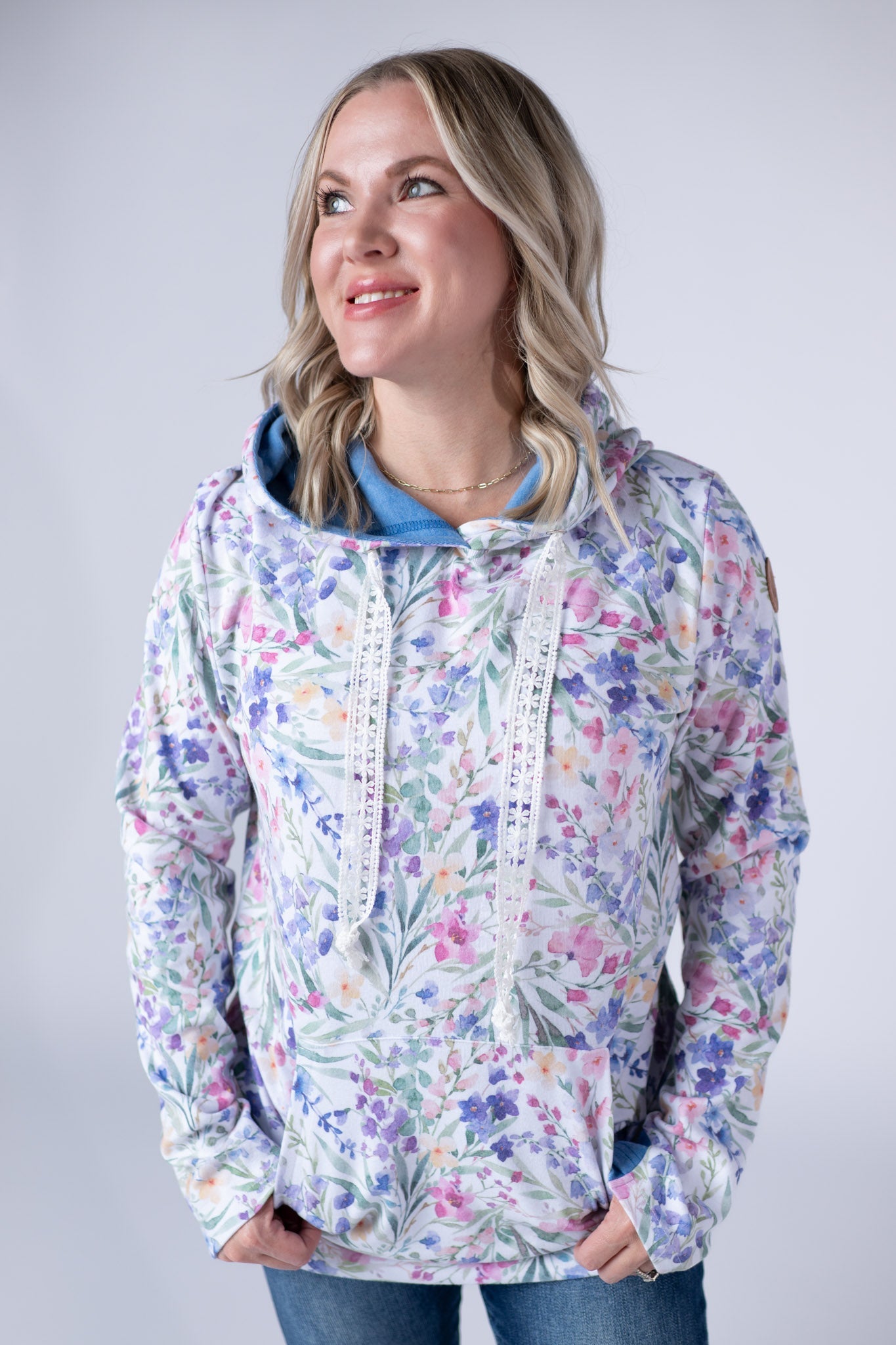 Hailey Pullover Hoodie - Cottage Floral