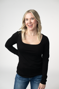 Alyssa Long Sleeve Top - Black