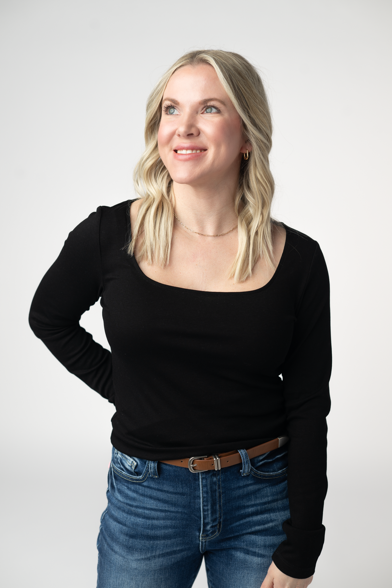 Alyssa Long Sleeve Top - Black