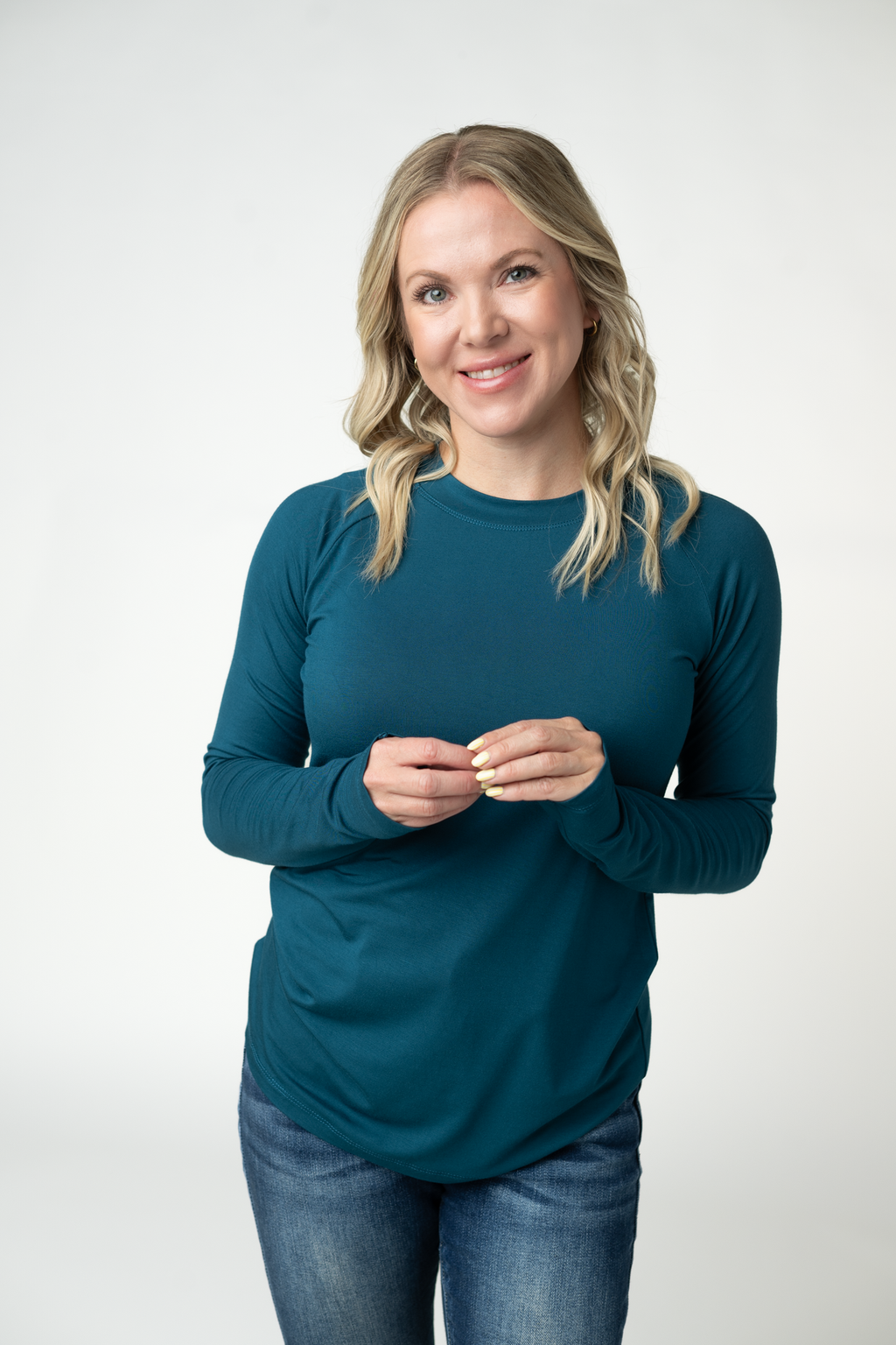 Blair Long Sleeve Top - Teal