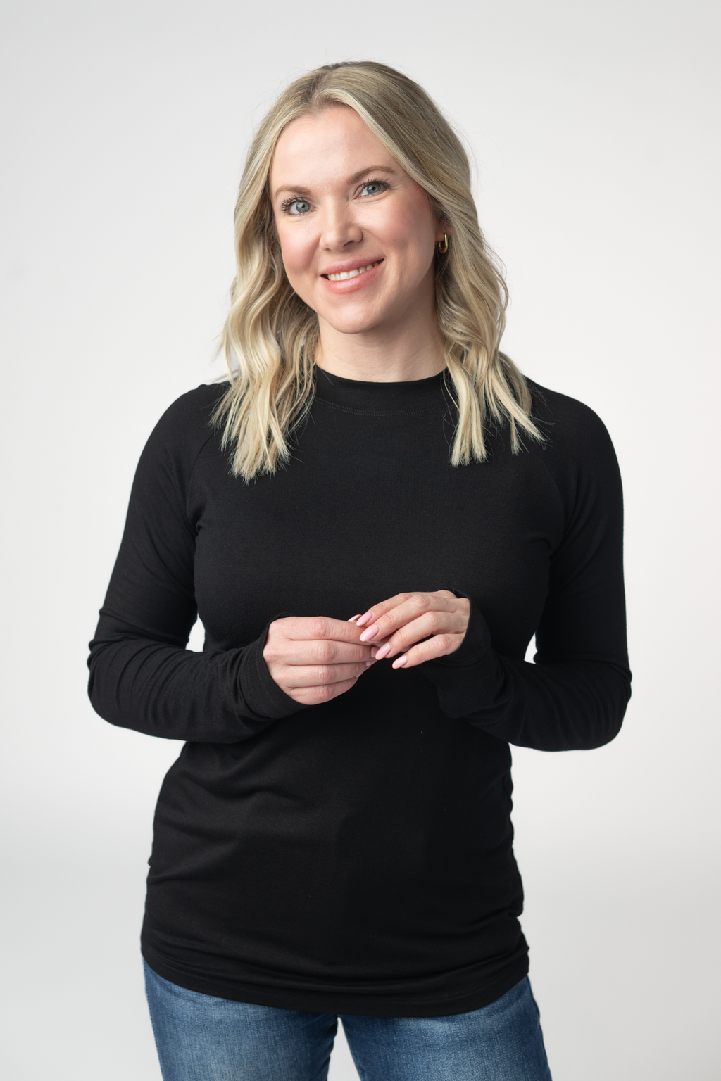 Blair Long Sleeve Top - Black