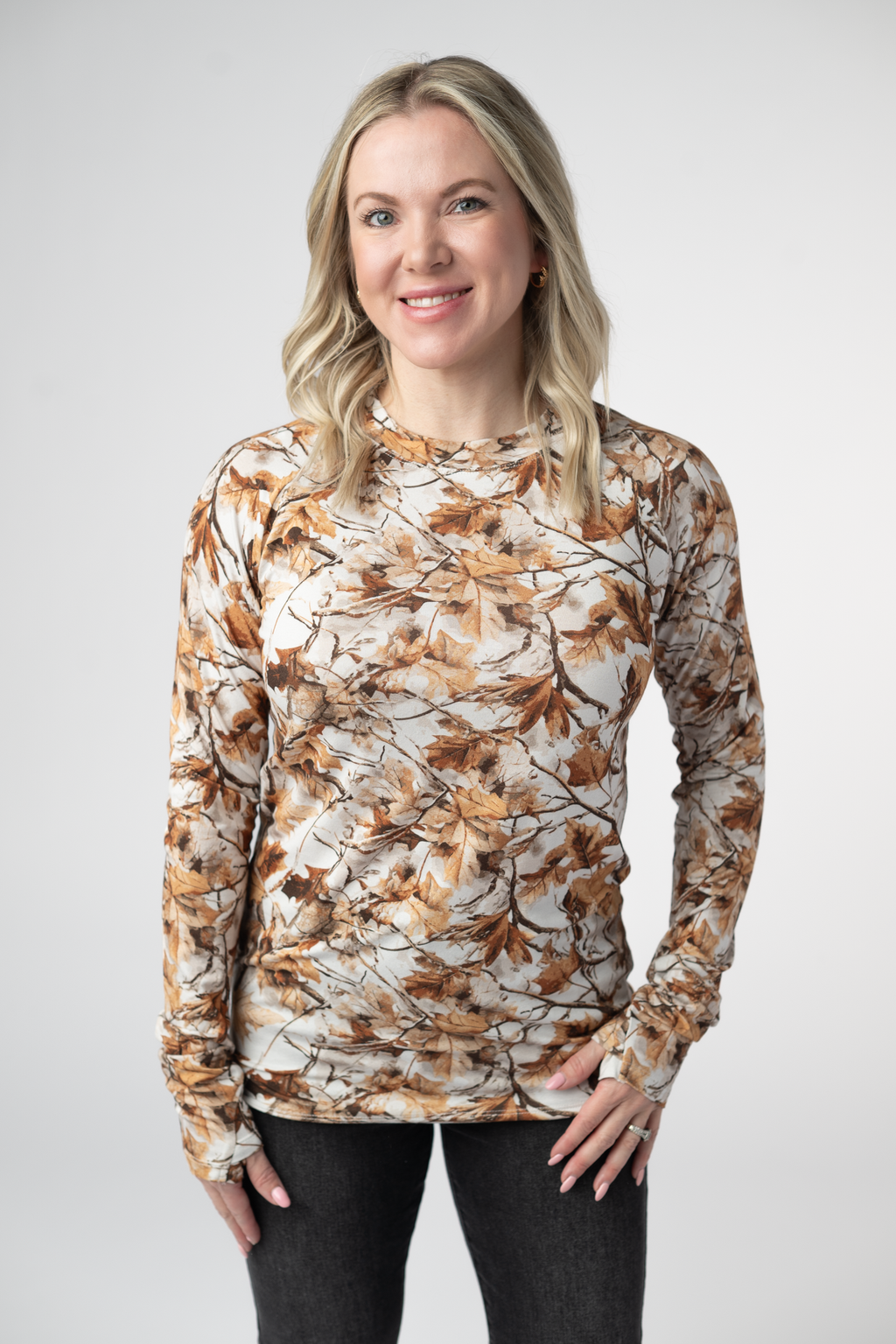 Blair Long Sleeve Top - Woodsy Camo