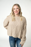 Cable Knit Sweater - Latte