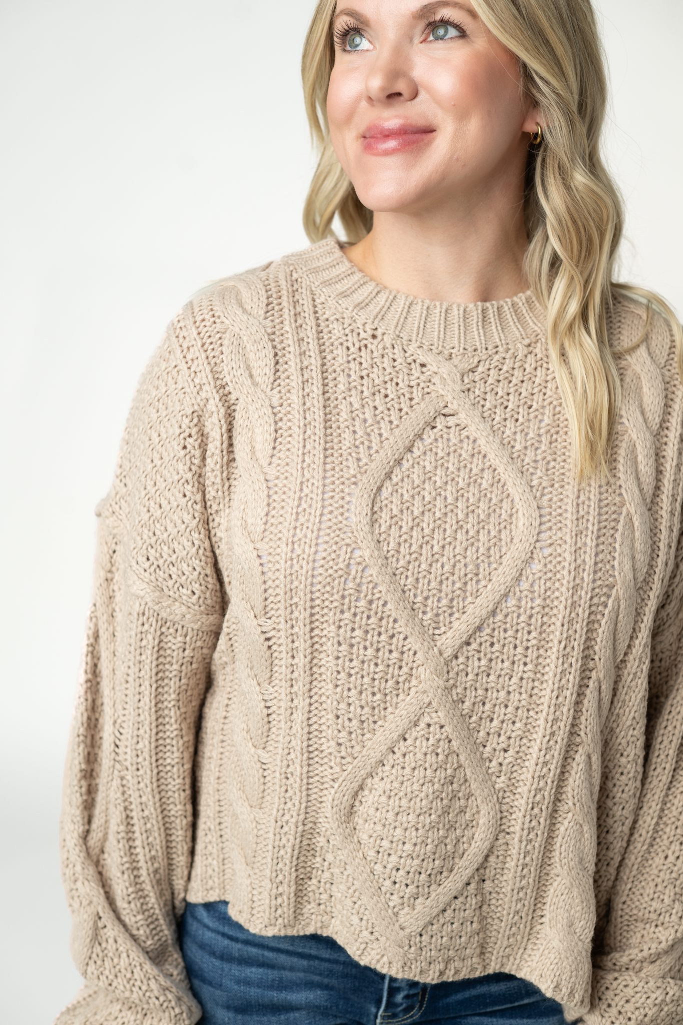 Cable Knit Sweater - Latte