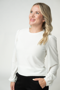 Miranda Dot Top - White