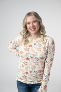 Blair Long Sleeve Top - Harvest Leaves