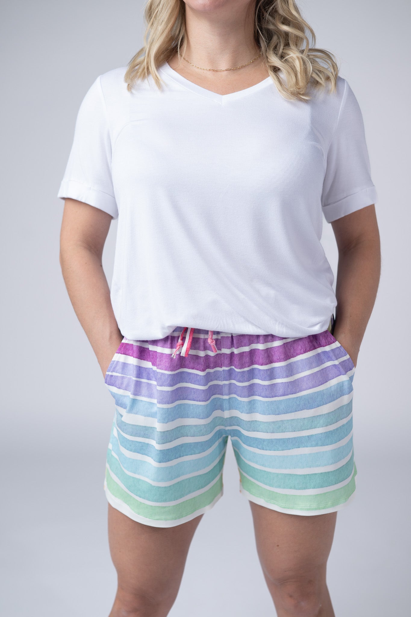 Jamie Shorts - Rainbow Stripes