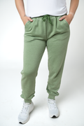 Vintage Wash Joggers - Olive