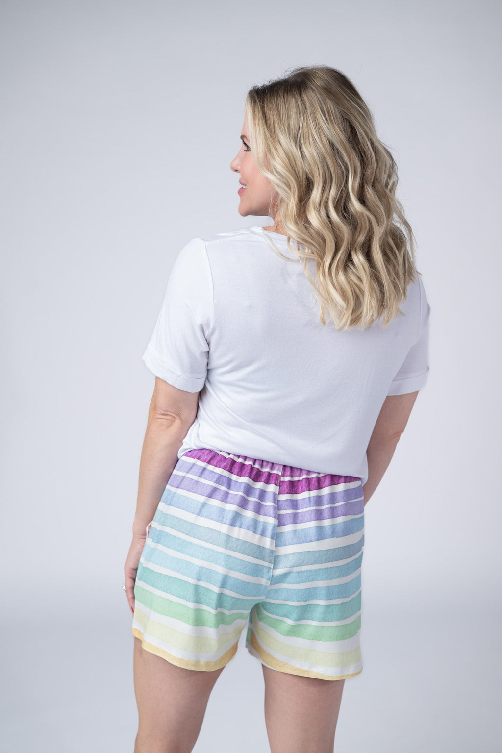 Jamie Shorts - Rainbow Stripes