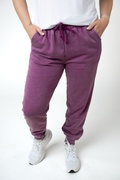 Vintage Wash Joggers - Purple