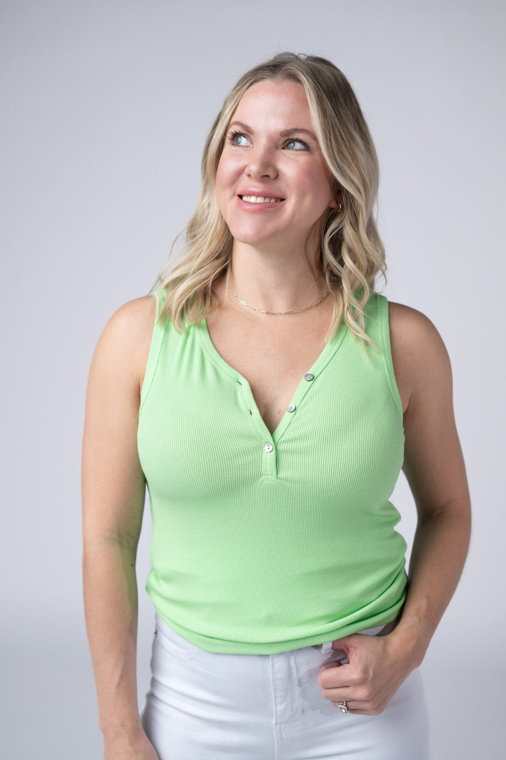 Addison Tank - Lime