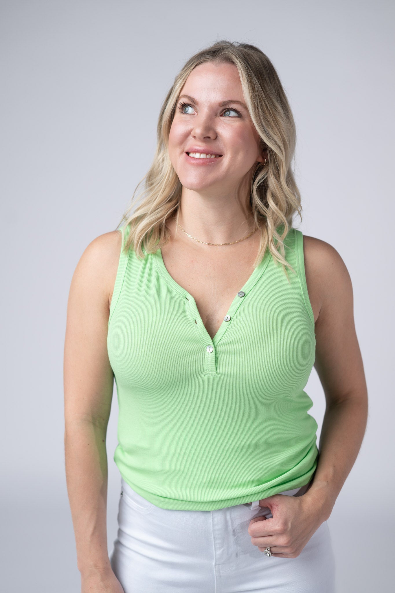 Addison Tank - Lime