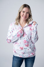 Load image into Gallery viewer, HalfZip Hoodie - Pink Bloom
