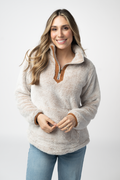 Ryan 1/4 Zip Sherpa - Camel