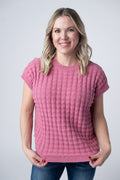 Kelly Knitted Top - Rose