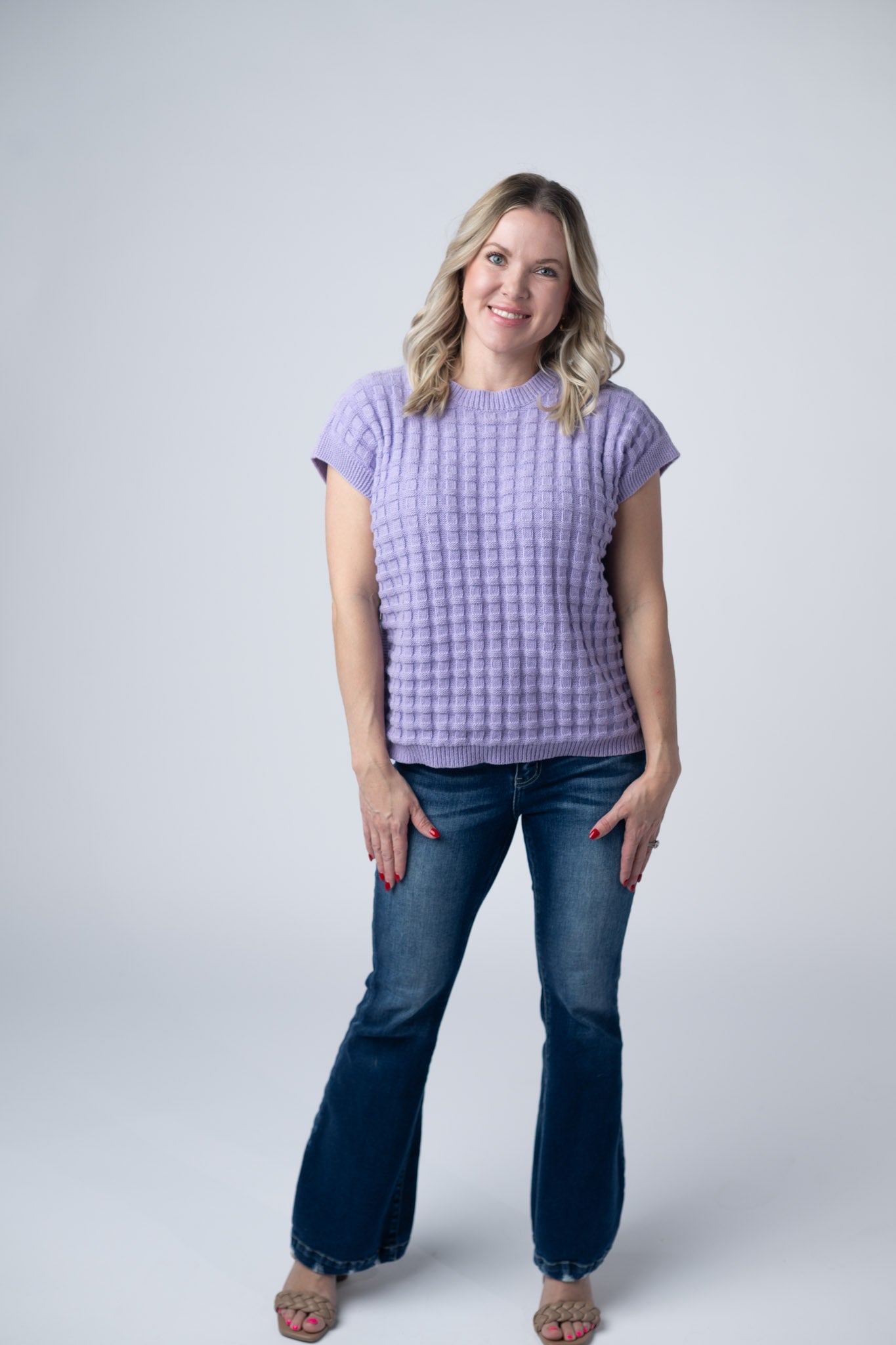 Kelly Knitted Top - Lavender