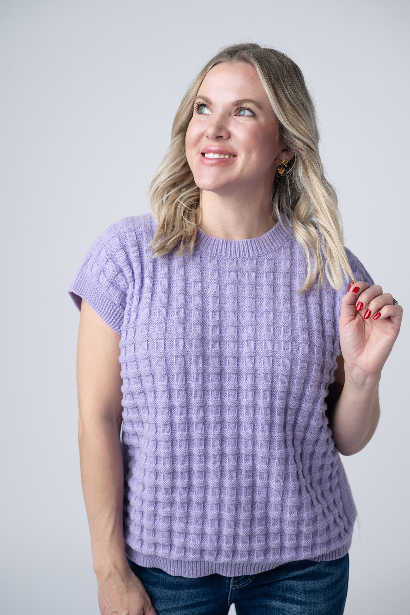 Kelly Knitted Top - Lavender