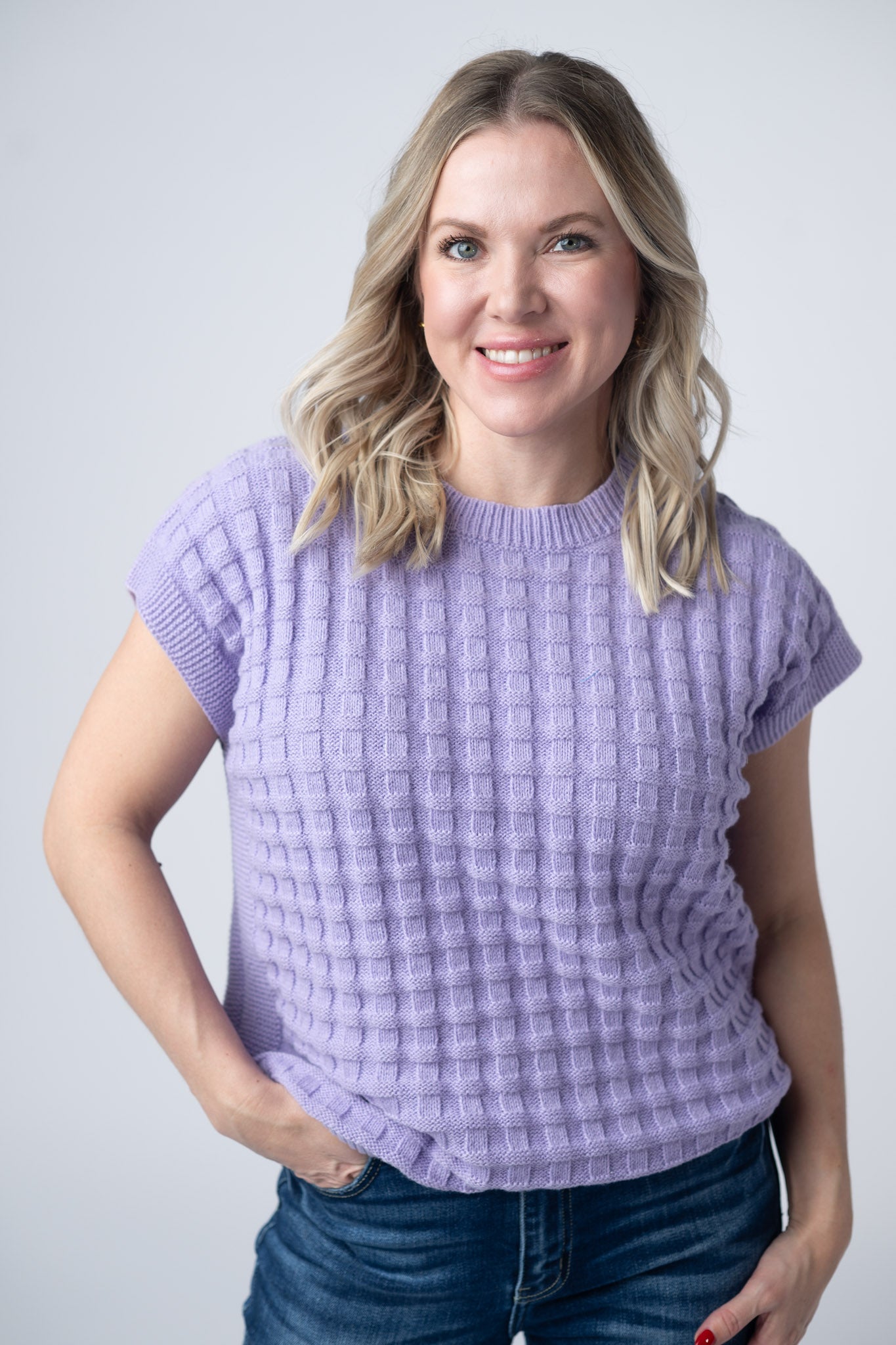 Kelly Knitted Top - Lavender