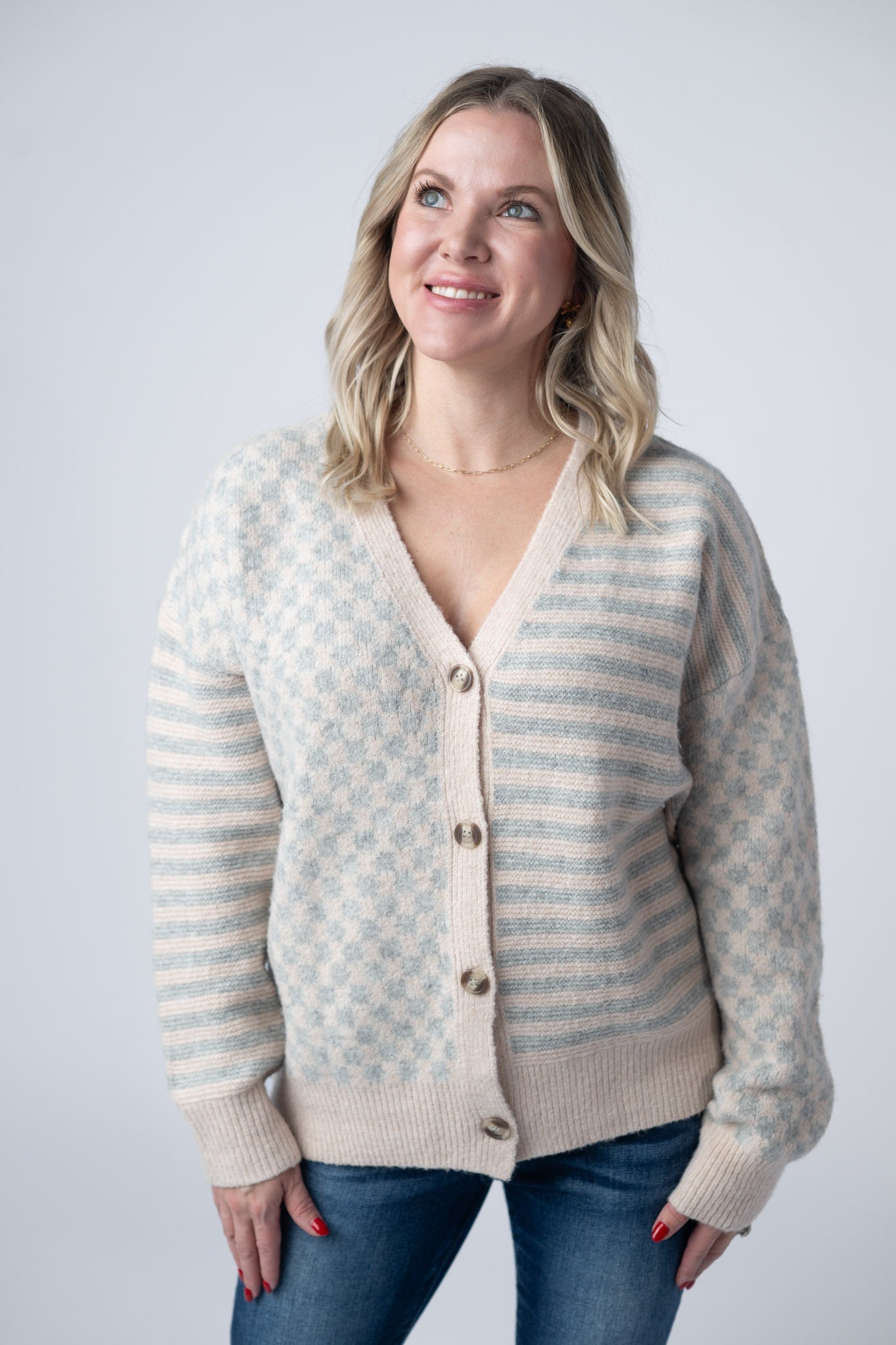 SALE! Pattern Mix Neutral Cardigan