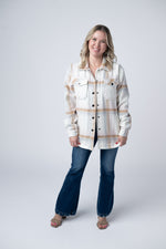 Load image into Gallery viewer, Norah Plaid Shacket - Neutral Blush Mix
