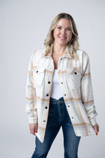 Load image into Gallery viewer, Norah Plaid Shacket - Neutral Blush Mix
