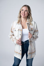 Load image into Gallery viewer, Norah Plaid Shacket - Neutral Blush Mix
