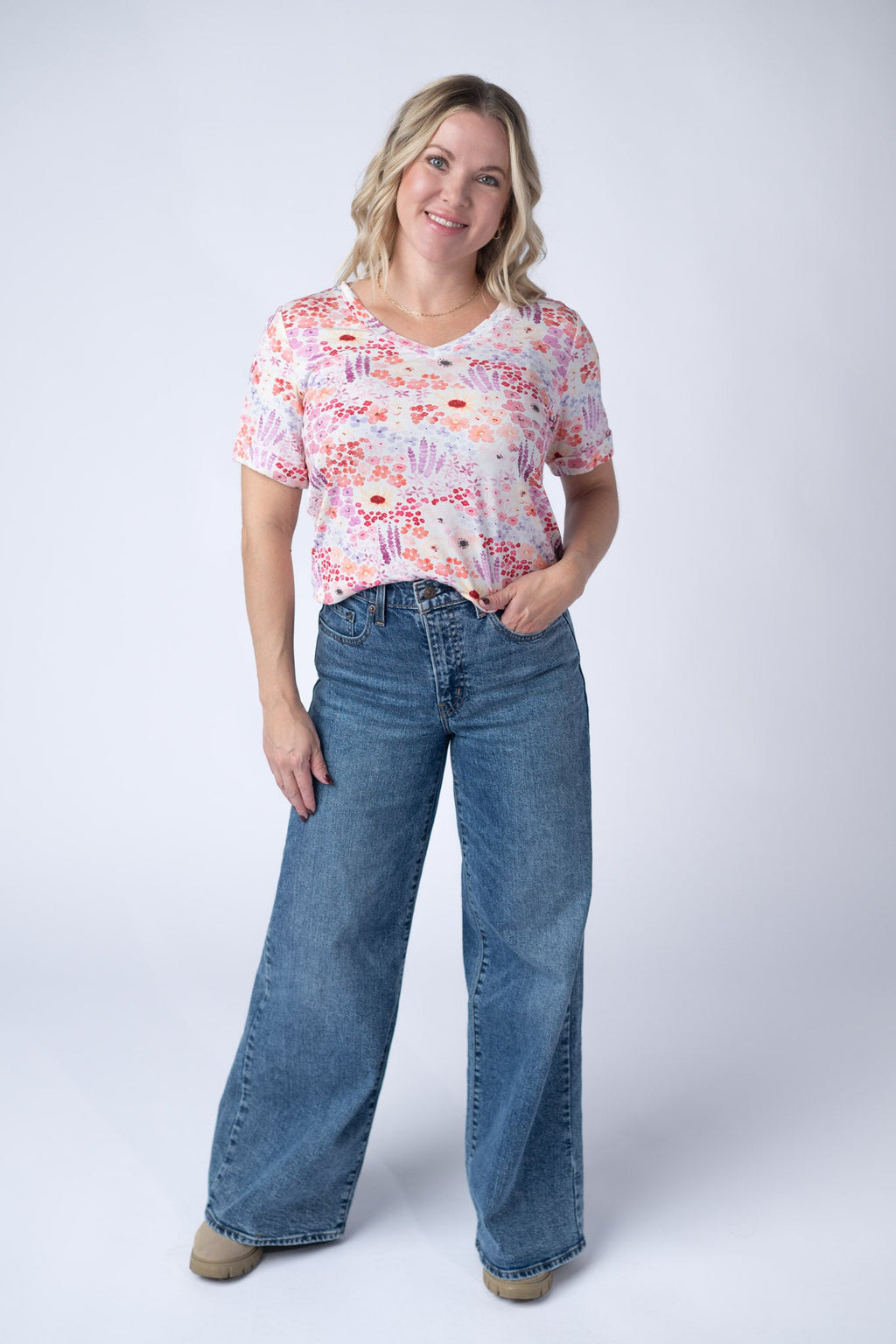 Sophie Tee - Coral Sunset Floral