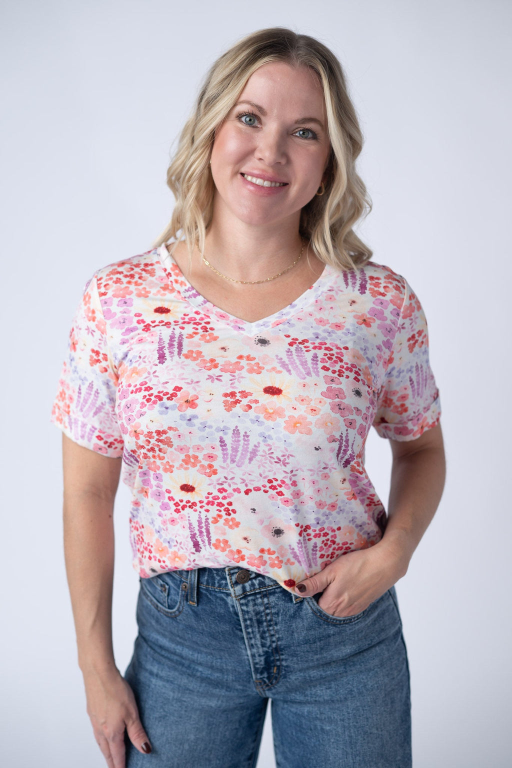 Sophie Tee - Coral Sunset Floral