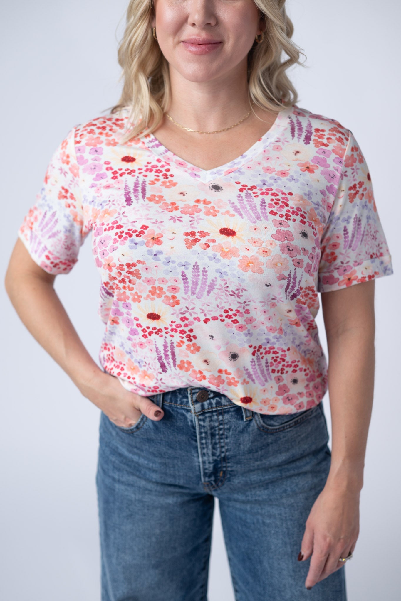 Sophie Tee - Coral Sunset Floral