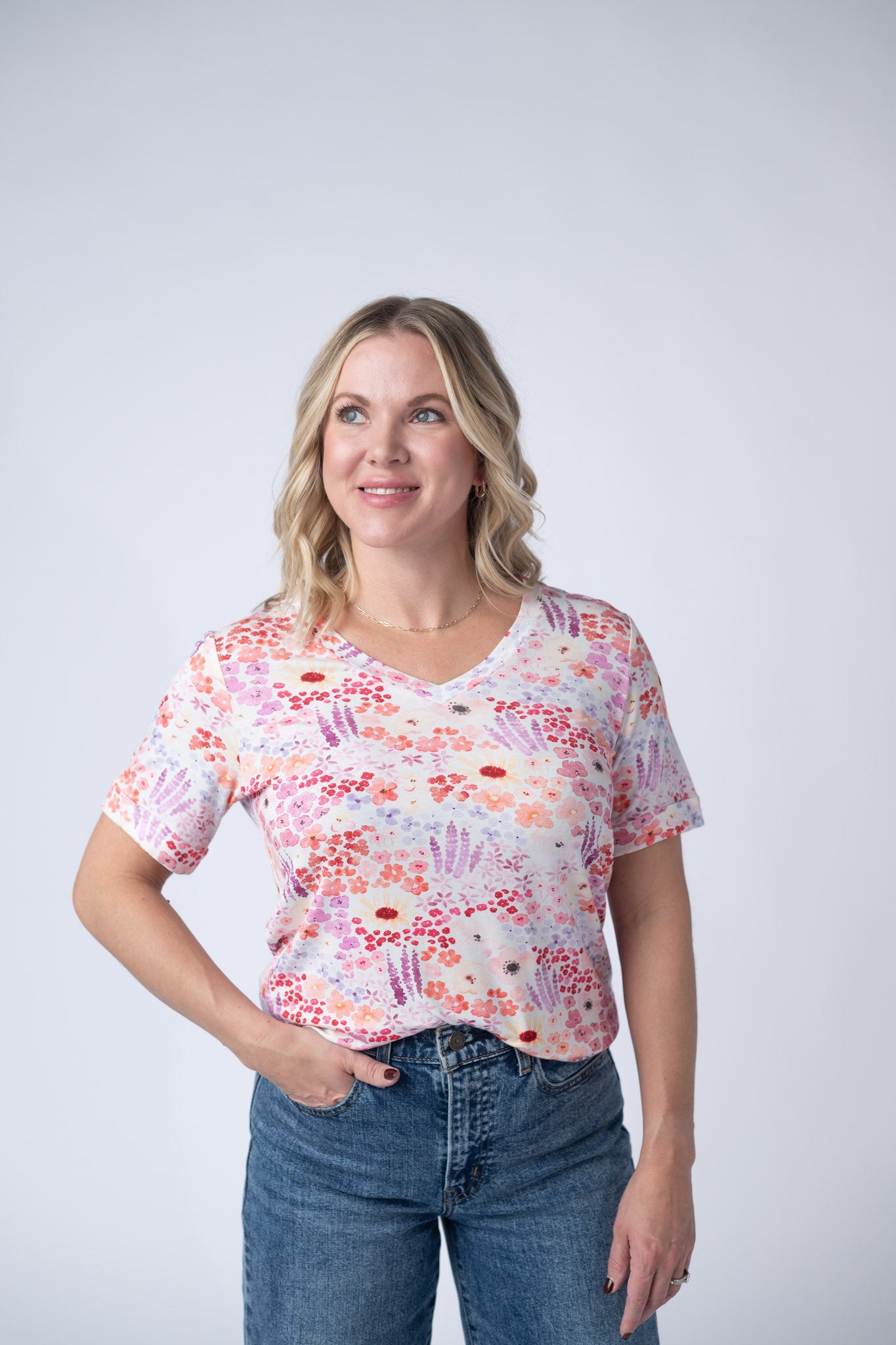 Sophie Tee - Coral Sunset Floral