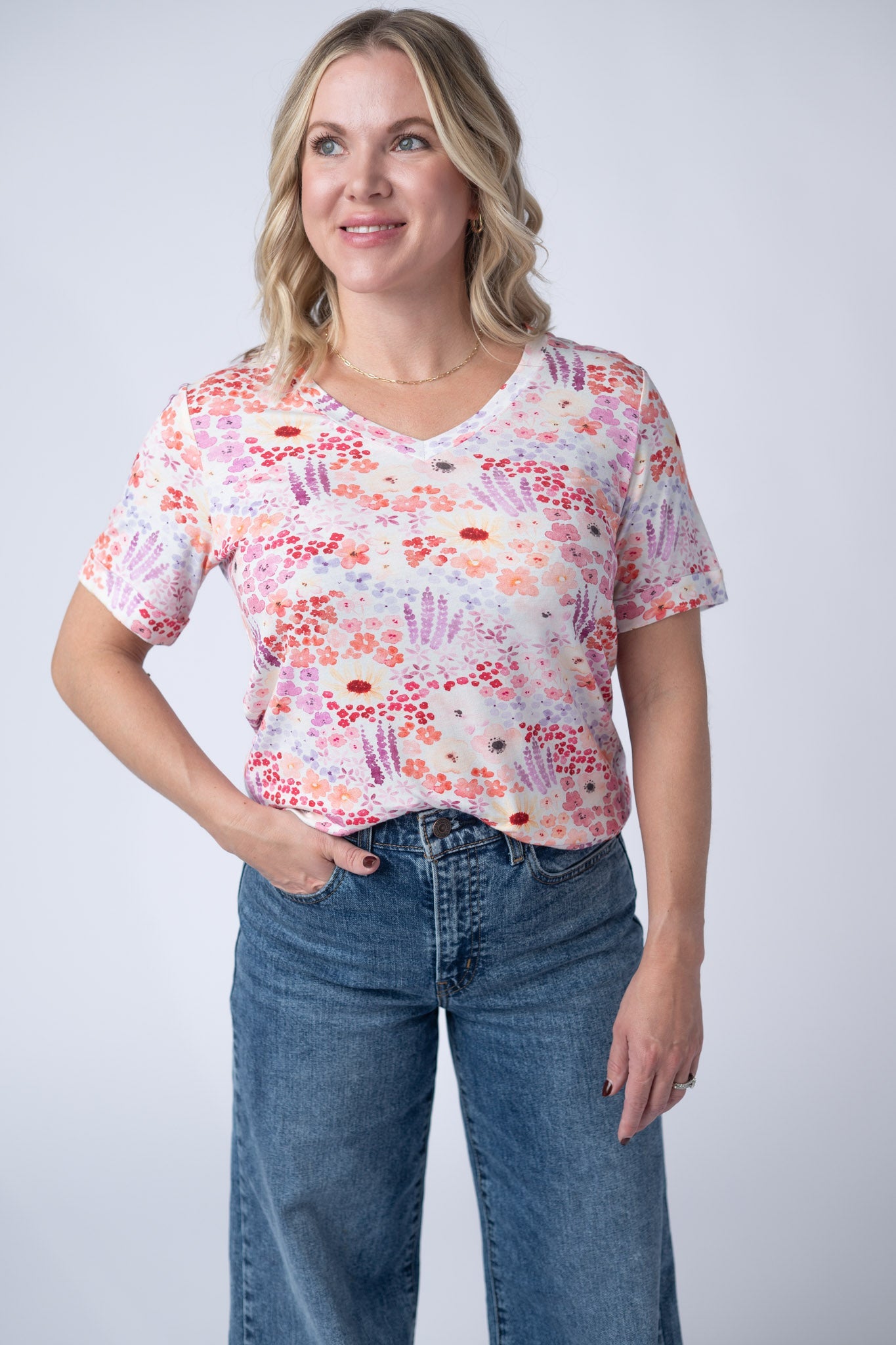 Sophie Tee - Coral Sunset Floral